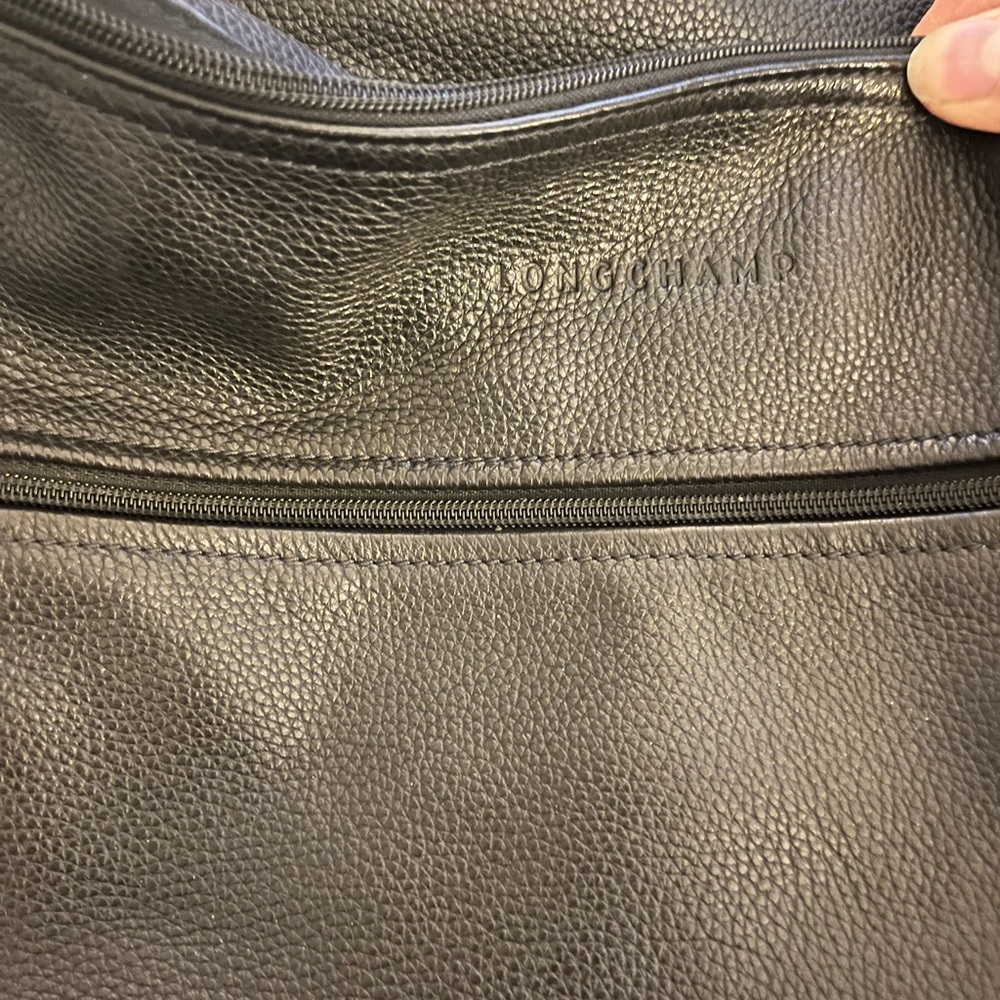 Beautiful black Longchamp Paris backpack.